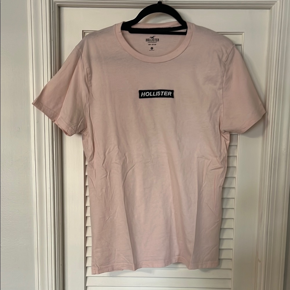 Hollister Light Pink Tee with Logo
